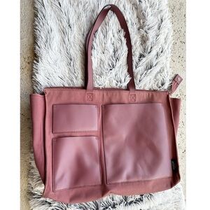 Kate Spade Saturday Mauve Multi Pocket Canvas Tote